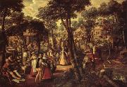 Joachim Beuckelaer A Village Celebration oil painting artist